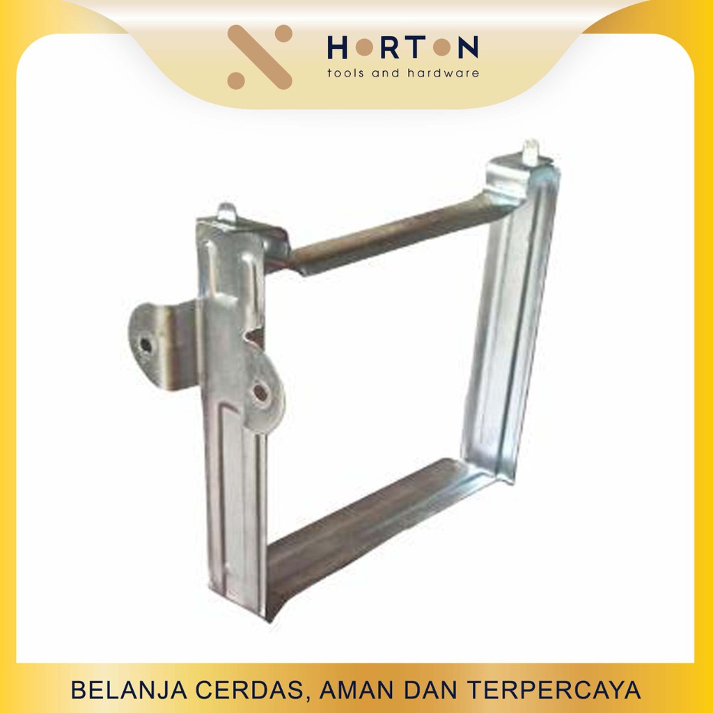 Gantungan Talang Air Kotak Besi 4" / Klem Cantolan Penyangga Talang
