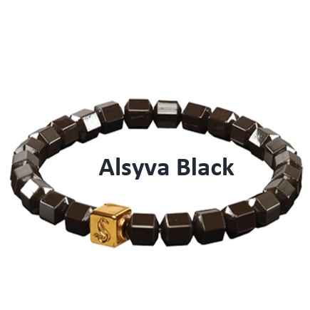 (COD) Alsyva - Gojeon Tourmaline Gelang - Kalung Kesehatan - Black - White - Green Jade Original