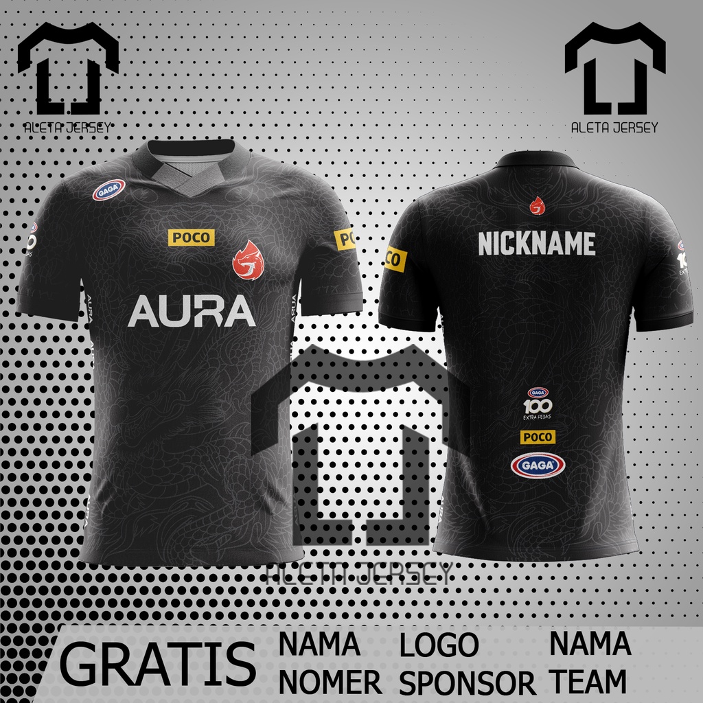 JERSEY BAJU AURA FIRE ESPORT