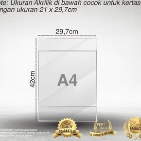 

Tren Kekinian.. DispLay AKRILIK Papan iklan produk jualan dagang mika bening Holder brosur poster size A5 A4 ACRILIC acrylic TAMPILAN PROMOSI SELLER AKRILIK CLEARBENING