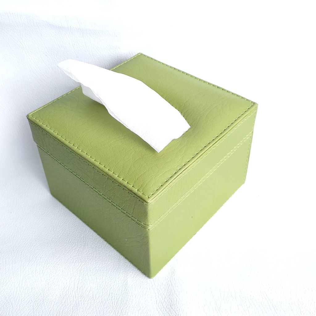 Tissue Box Leather / PROMOTempat Penyimpanan Tissue Kotak Tisu Kulit - Black