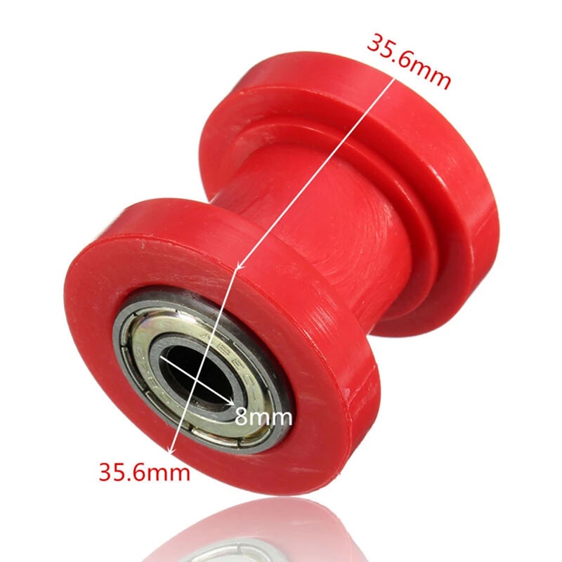 {LUCKID}1pcs 8mm 10mm Chain Roller Slider Tensioner Wheel Guide Pit Dirt Mini Bike Moto