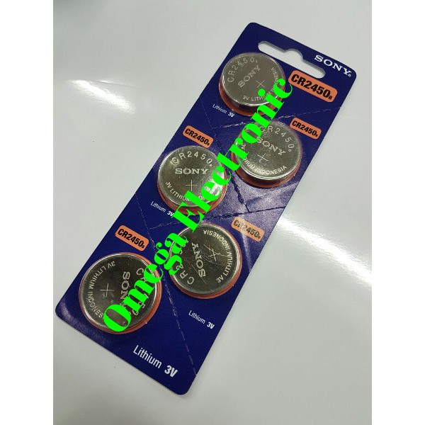 ORIGINAL Baterai Lithium Sony 3V CR 2450 CR2450 CR2450B CR 2450 B