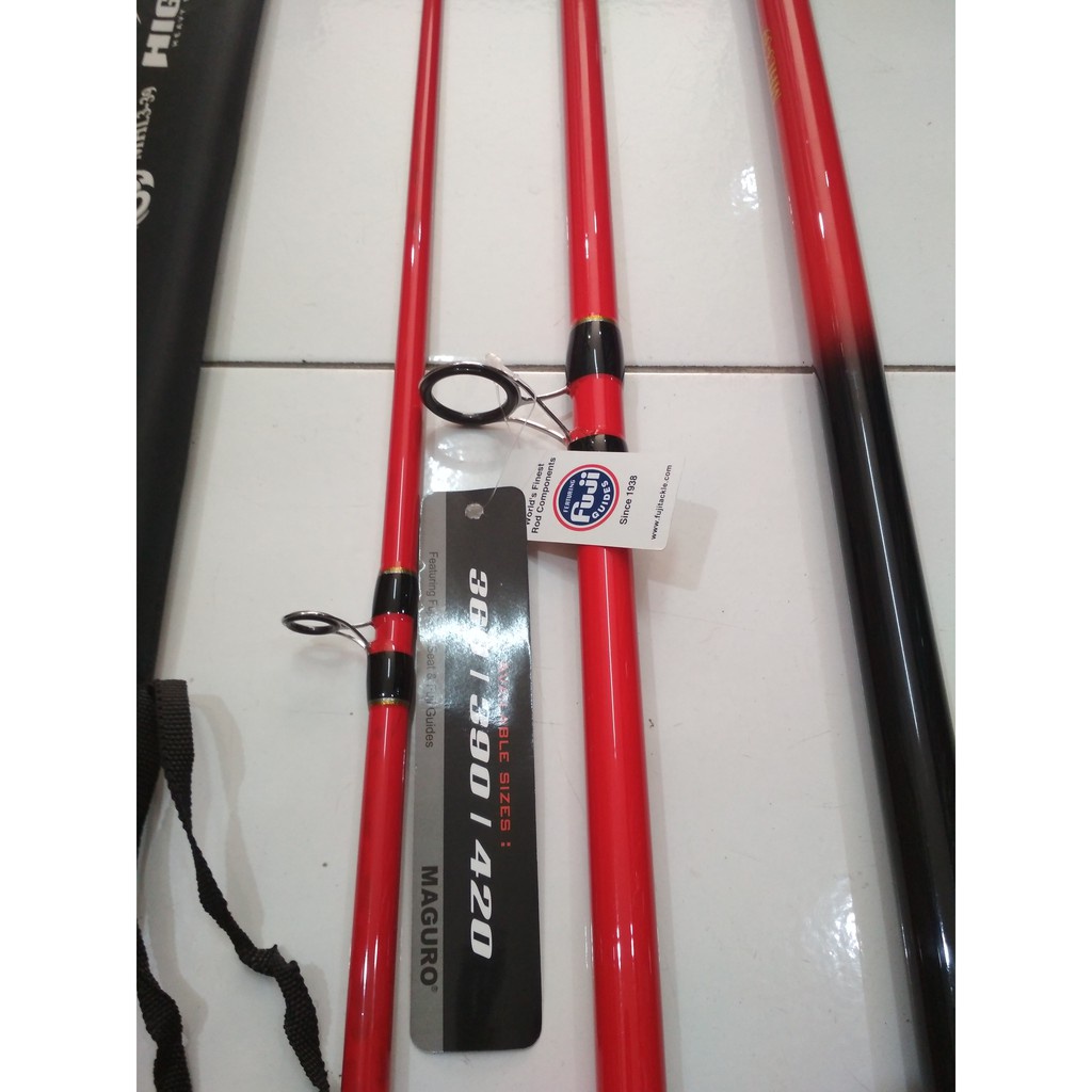 Joran Surf Maguro Highlander 360, 390, dan 420 Featuring Fuji Guide TERBAIK