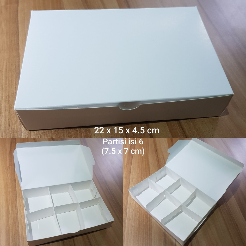 

Dus Putih partisi 1 tingkat uk. 22 x 15 x 4.5 cm untuk fruit tart, dll(HARGA TERTERA UTK 10 PCS DUS)