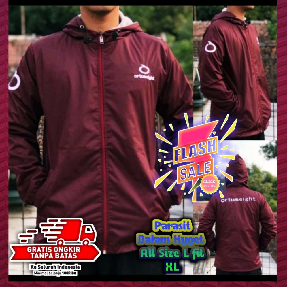 iy✺Buruan Beli➤ Jaket Bahan Parasit Cowok Lari Jacket Parasut Olahraga Jogging Ortuseight Running Jo