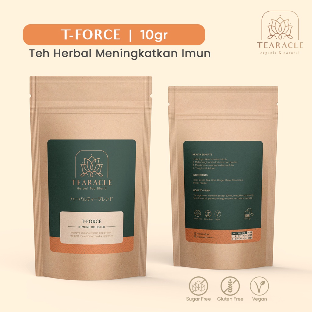 

Teh Bunga Meningkatkan Imun - T-Force Tearacle Herbal Tea Blend