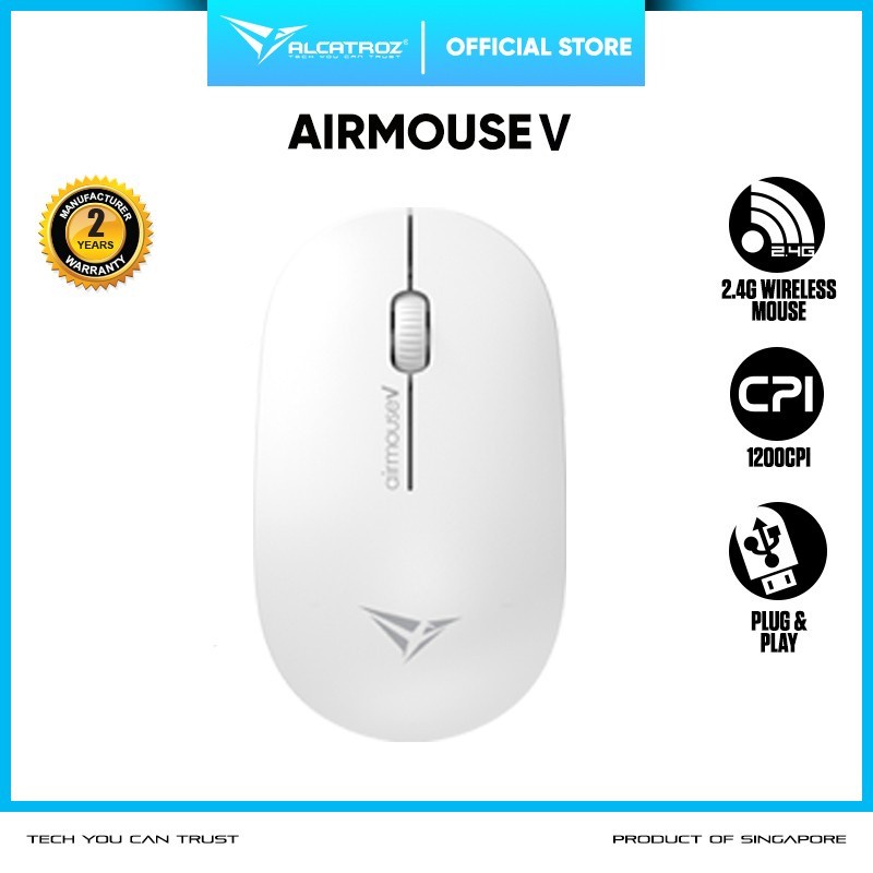 Mouse Wireless Alcatroz Airmouse V | 1200 CPI | Ergonomic Design