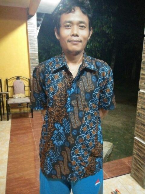 Batik Couple Pria Wanita Modern Terbaru Atasan Batik Seno Biru Terlaris Asli Batik Pekalongan M L Xl