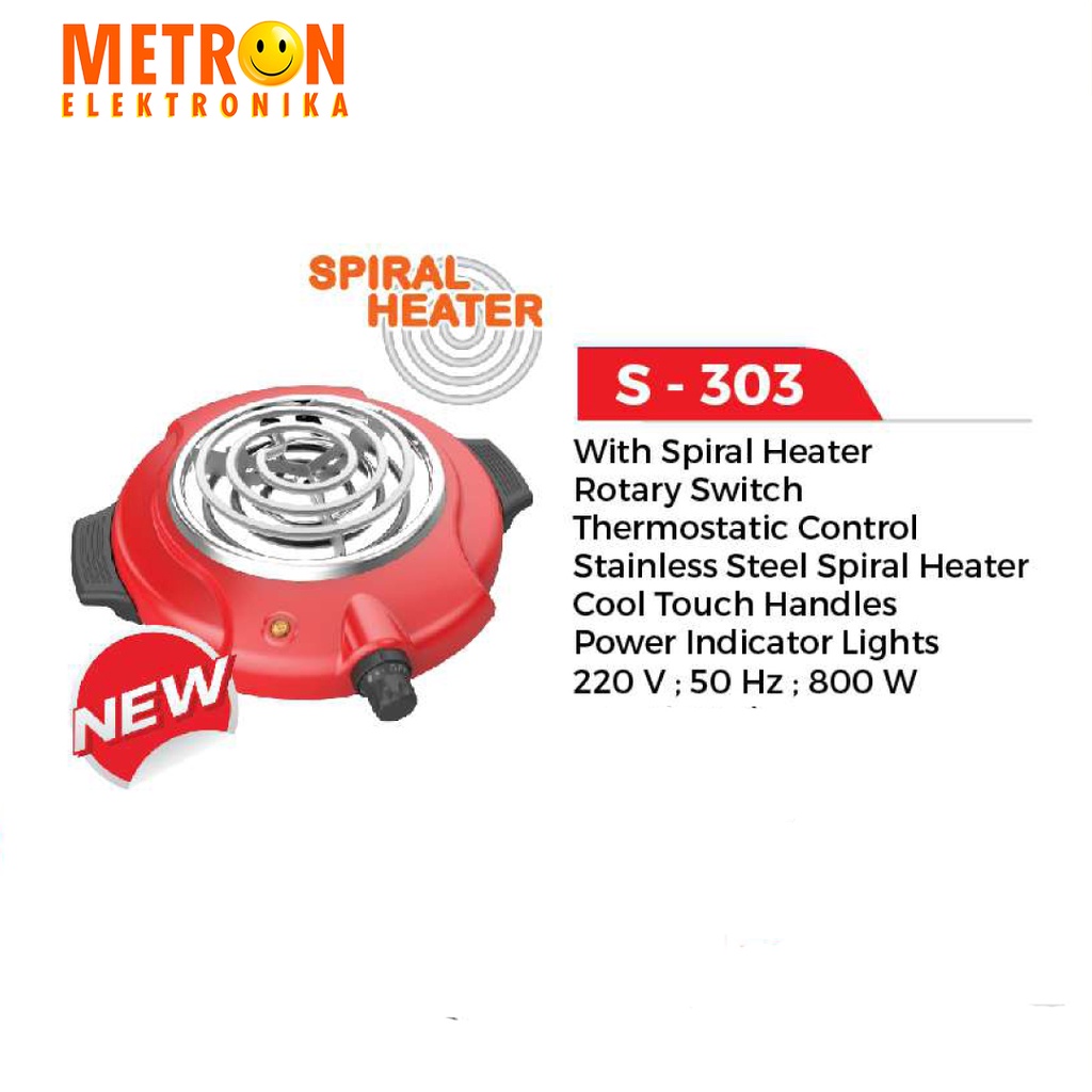 MASPION S 303 ELECTRIC STOVE / KOMPOR LISTRIK / S303