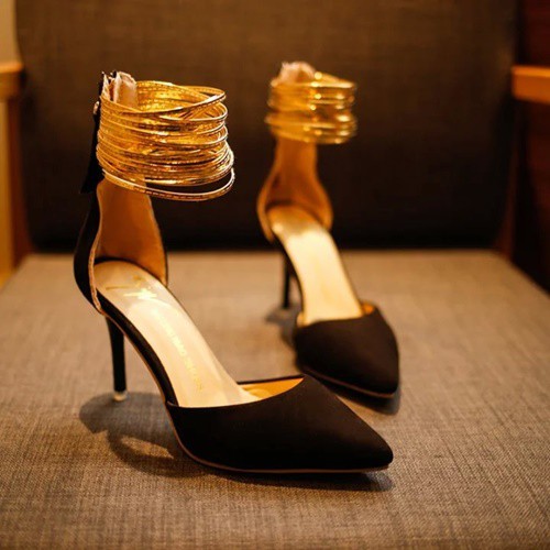 STRAPPY HEELS WANITA 9CM IMPORT BATAM PROMO