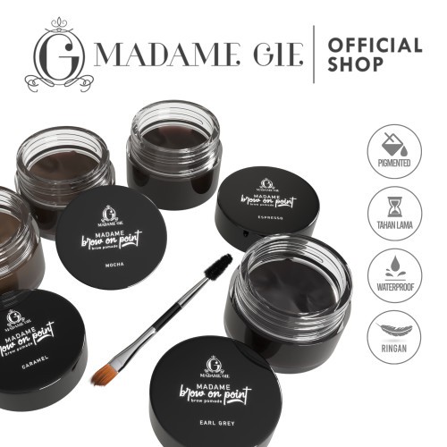 Madame Gie Madame Brow On Point – Make Up Eyebrow Pomade Cream Pensil Alis Waterproof(100% Original)