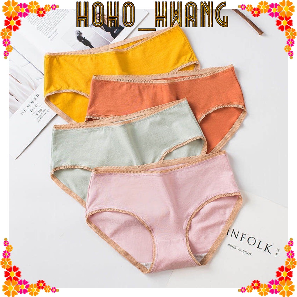 HOHO_HWANG (C-56) Jepang CD imut fashion Undies Celana Dalam Wanita Polos high quality katunimport