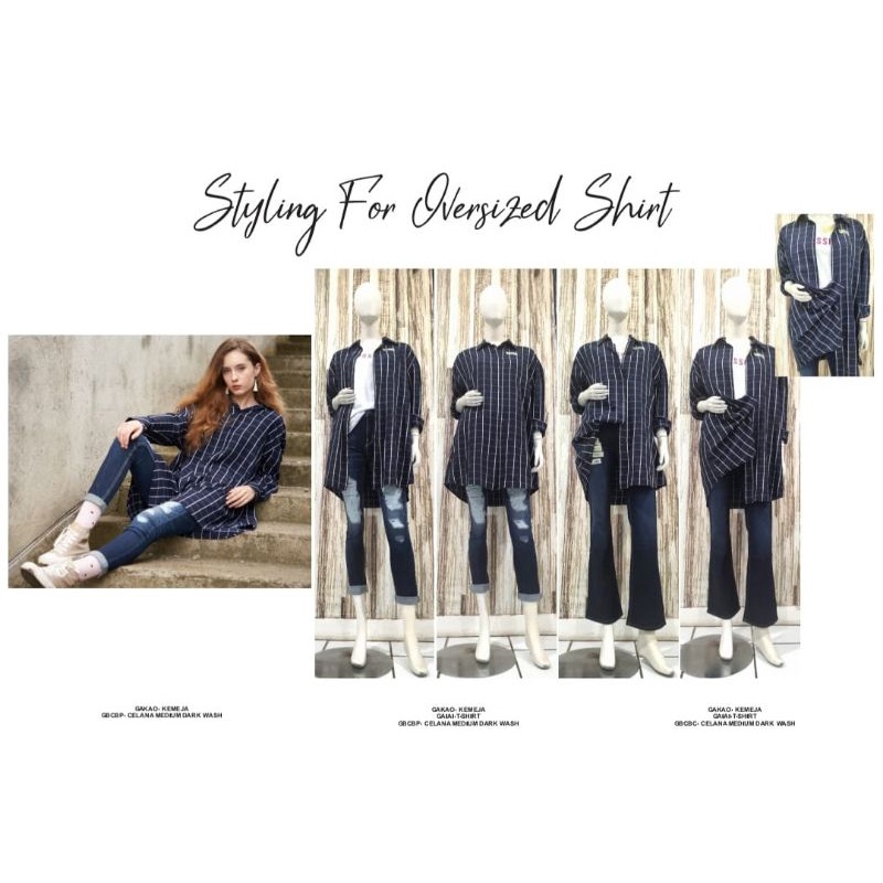 Kemeja Wanita Oversize / BigSize Cardinal Girl