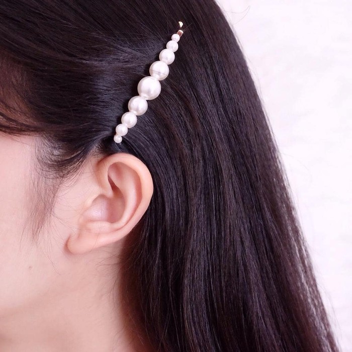 CLEARANCE SALE - JJ0113 - Hair Clip Korea Jepit Korea Jepit Rambut Kpop Wanita Mutiara