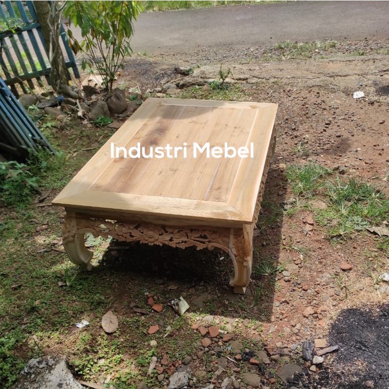 Meja Tamu Ukiran Minimalis Modern Harga Murah - Meja Kopi Lesehan