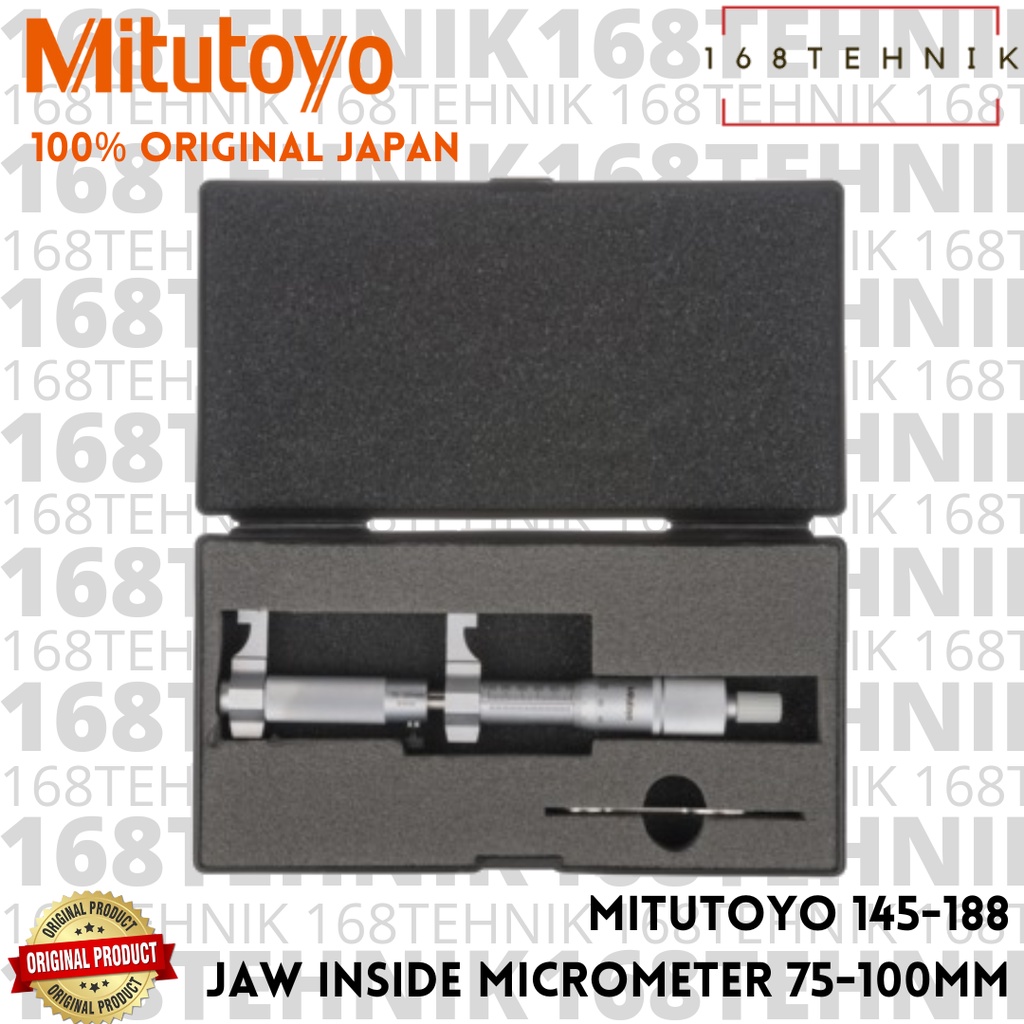 Jual MITUTOYO 145188 JAW INSIDE MICROMETER 75100 MM MIKROMETER DALAM
