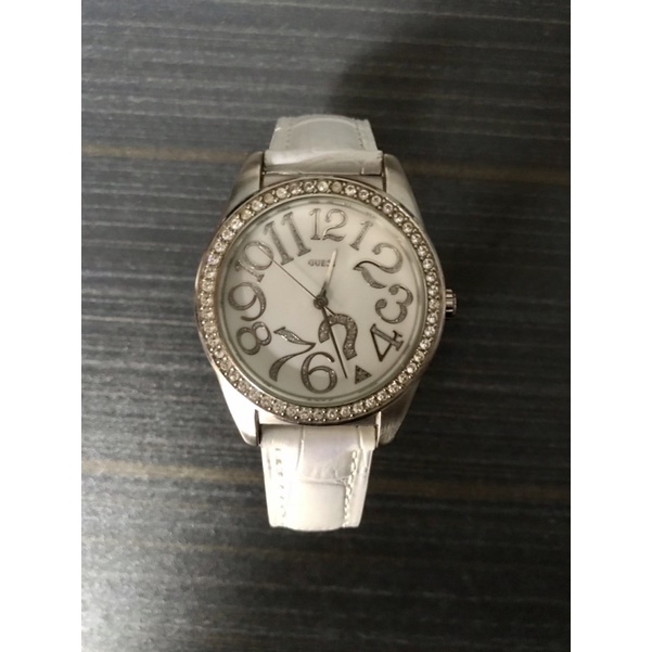 Bekas Second Preloved GUESS Jam Tangan Wanita Original Klasik Style Putih Fashion Like New