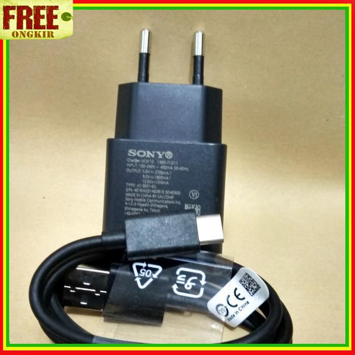 ACC HP CHARGER SONY EXPERIA XZ1 XZ UCH 12 USB TIPE C QUICK 3.0 ORIGINAL