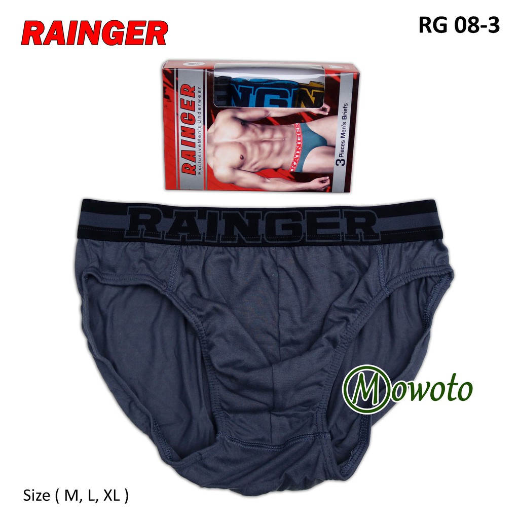 [ 3pc ] CD Rainger RG 08 Merah | Celana dalam pria karet tebal TOKO KL