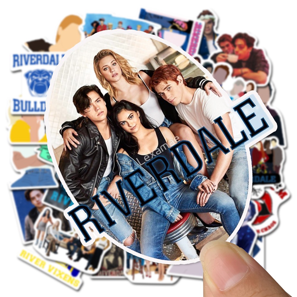 50pcs Diy Riverdale Waterproof Tv Picture Stickers For Mobile / Laptop / Suitcase