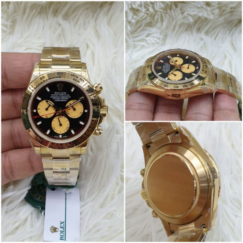 Jam Tangan Rolex Daytona Cosmograph Gold Automatic Swiss Noob 1:1 Best Clone
