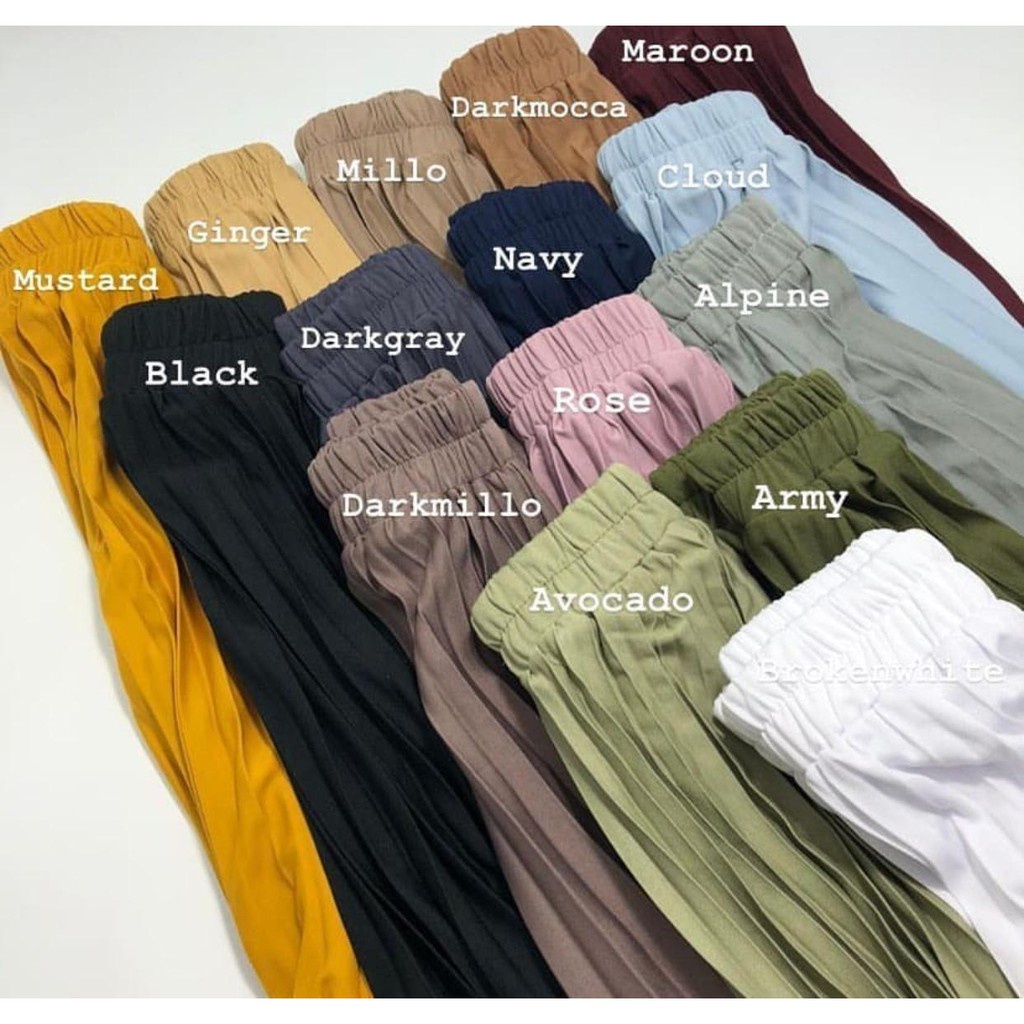 Rok Plisket , Plisket skirt Basic Premium Kualitas bahan grade A+ Bagus