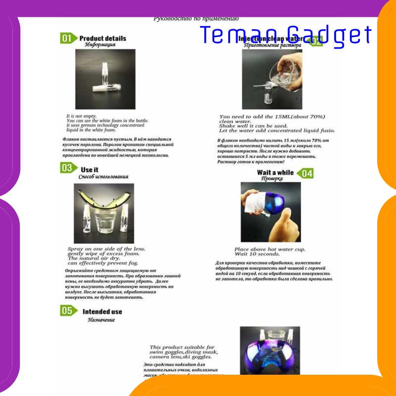 TG-DV007 SEMPROTAN KACAMATA DIVING ANTI FOG EFFECT SPRAY LENS CLEANER