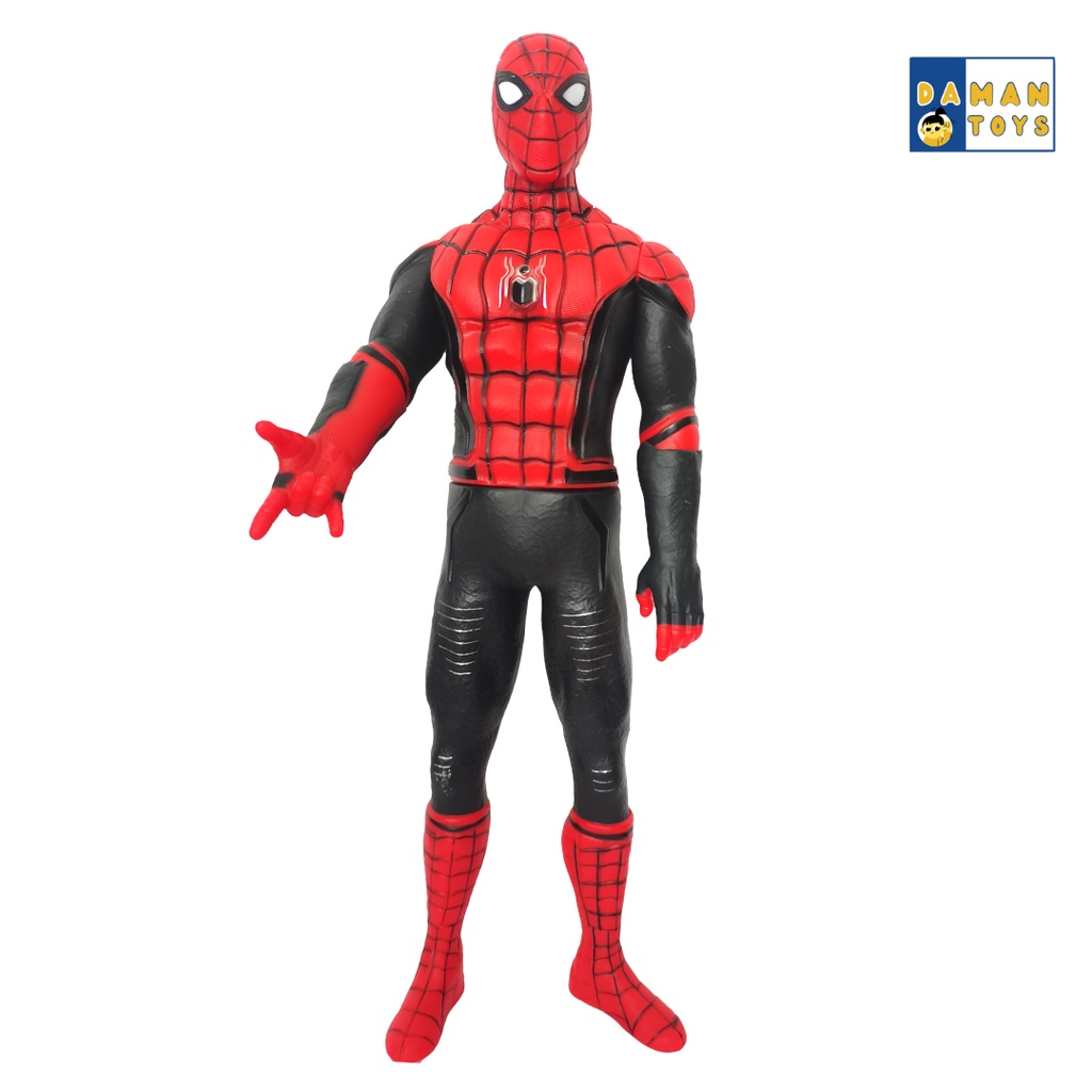 Mainan Spider man Besar Superhero Iron Spiderman Venom Titan Hero Black Gold Suit Action Figure Murah