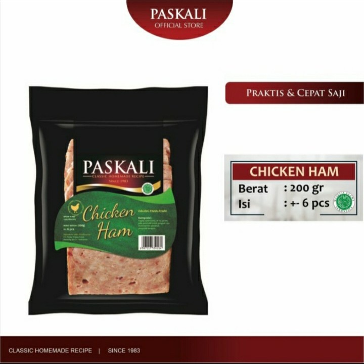 

Ayam Chicken Ham 200 gr Original PD PASIRKALIKI PASKAL Bandung/Paskal Sosis ENak //