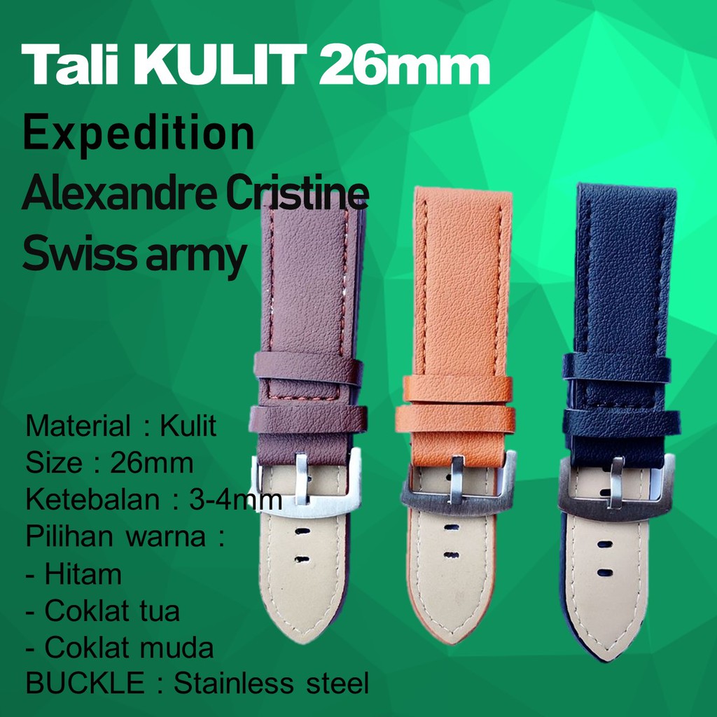 Tali jam Tangan strap Expedition alexandre cristine 26mm