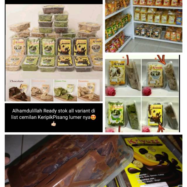 

Kriyuz kripik pisang lumer coklat