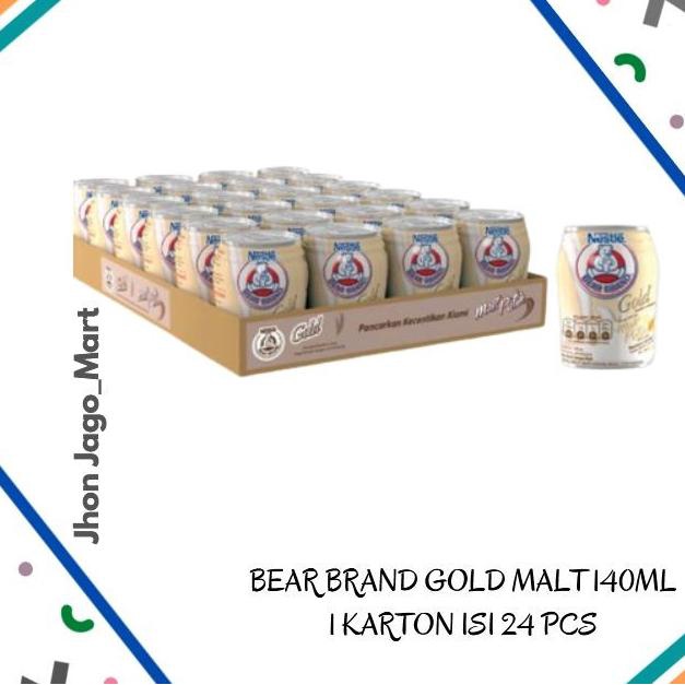 

[COD] Nestle Bear Brand Gold Malt 140ml // 1 Karton [COD]