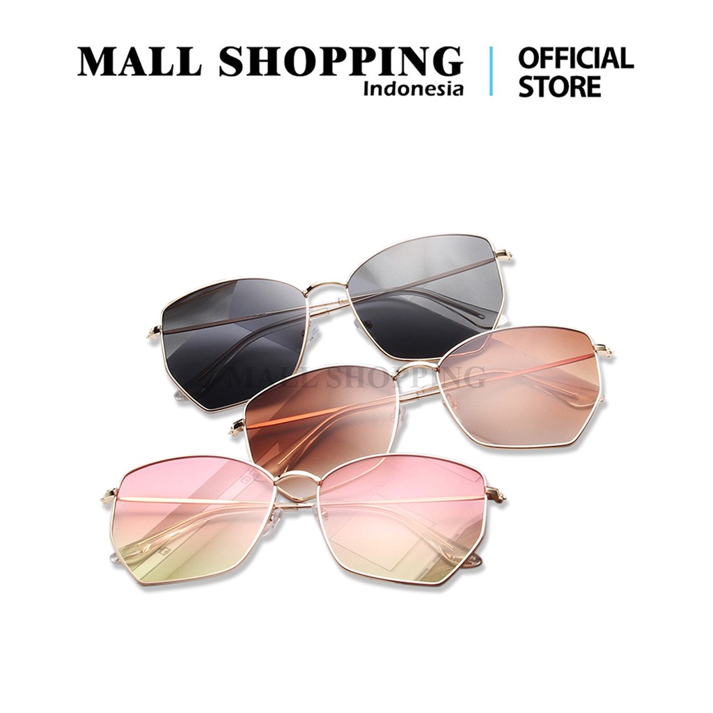 (COD) Kacamata Hitam Fashion Korea Pria / Wanita Sunglasses Unisex MALL SHOPPING