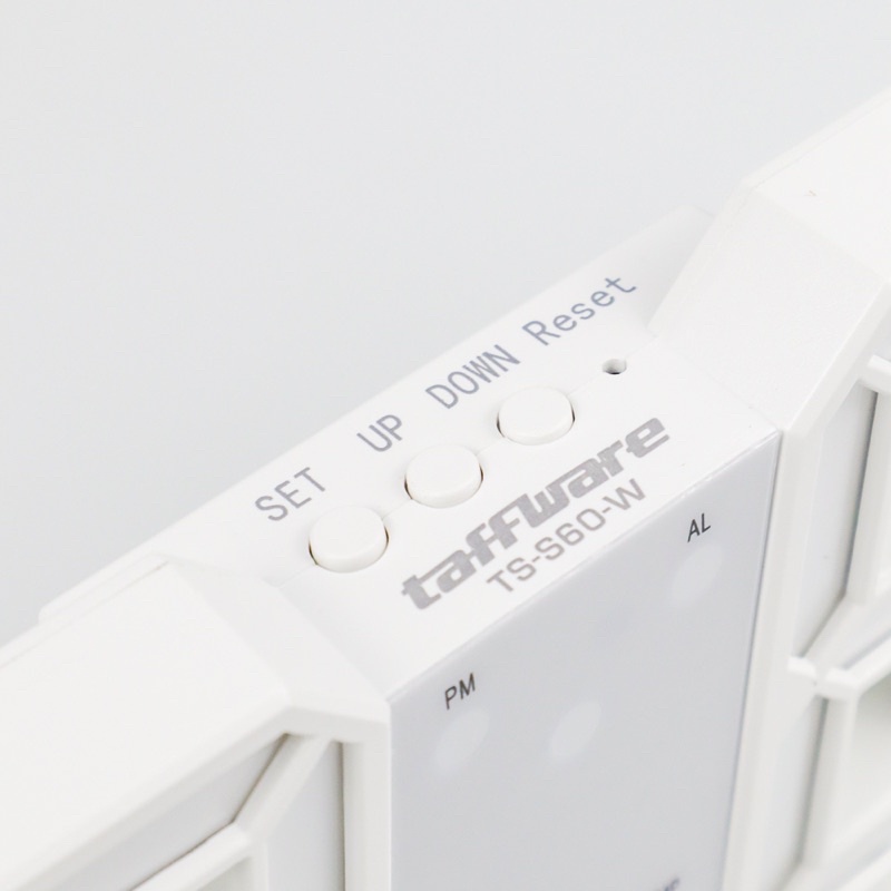 Taffware Jam Meja LED Digital Clock - TS-S60-W - White