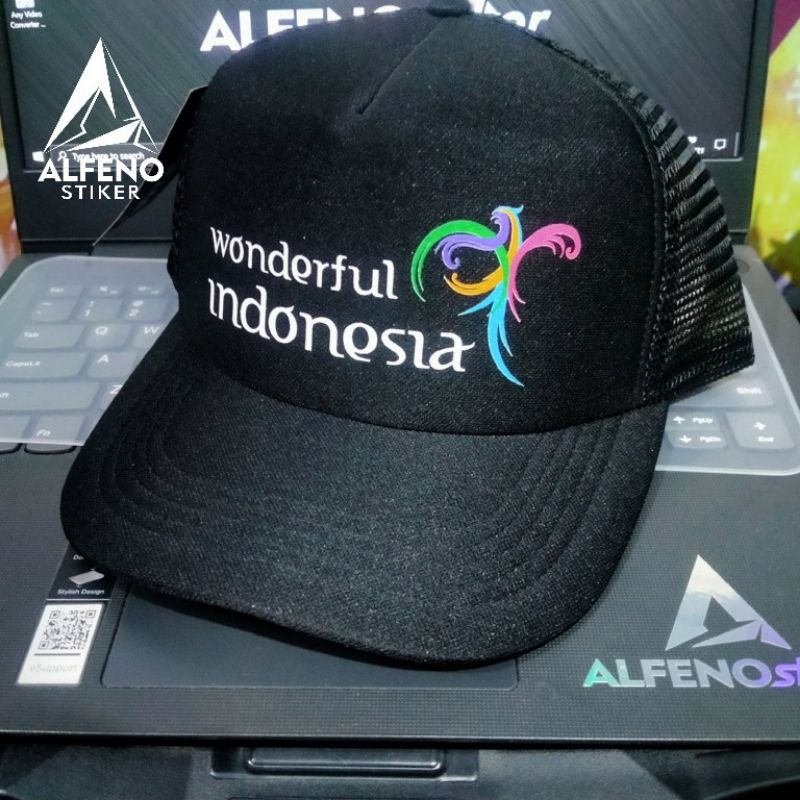 Topi Wonderful Indonesia Full Color Topi Trucker Jaring