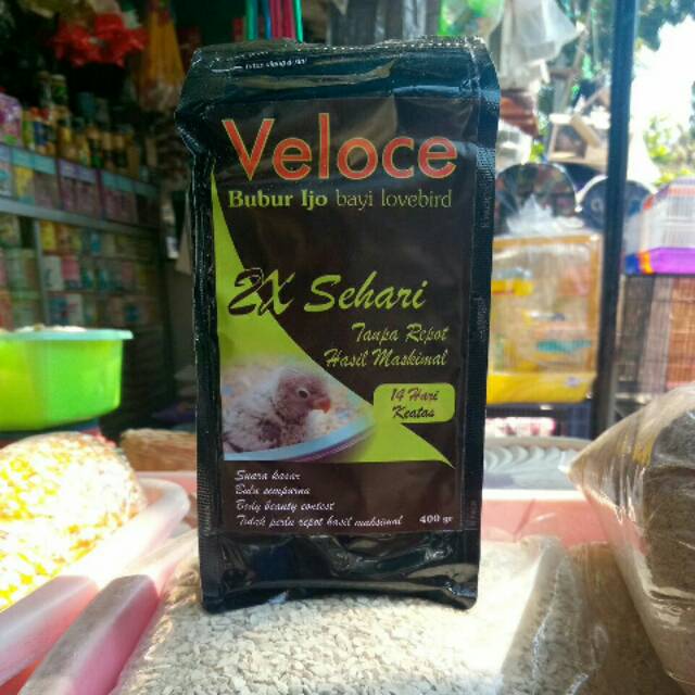 Veloce bubur ijo bayi lovebird