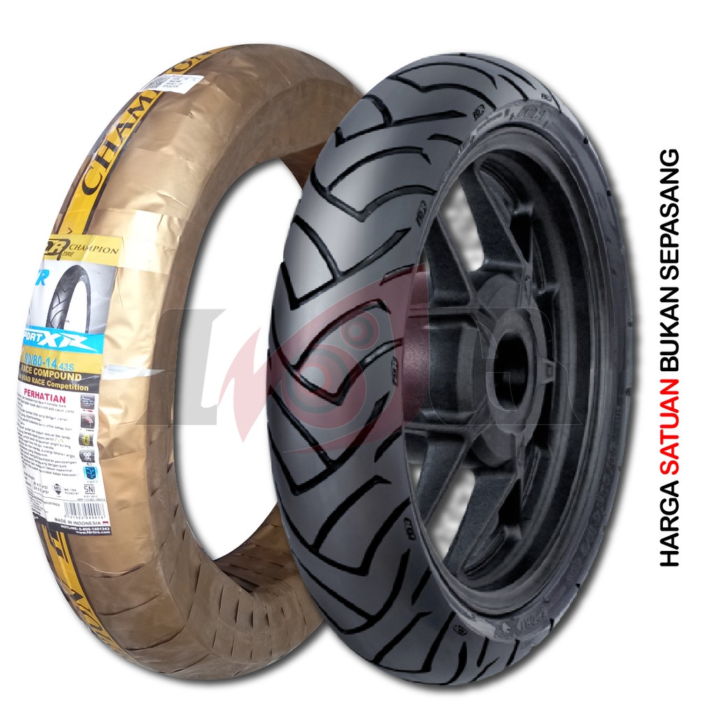 FDR 90/80-14 Sport XR Soft Compound Ban Luar Tubeless Motor Racing Balap