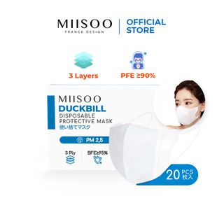 Image of MIISOO Disposable Mask Duckbill Masker Kesehatan 3ply Masker wajah
