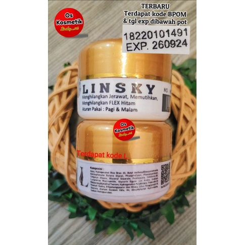 LINSKY GLOWING BPOM ORIGINAL 1000%+BARCODE+SEGEL+HOLOGRAM+EXP