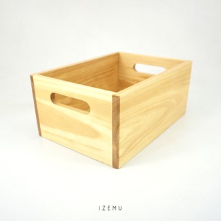 IZEMU WAKU CRATE A5 Pine  Wood Box Kotak  Kayu  Pinus 