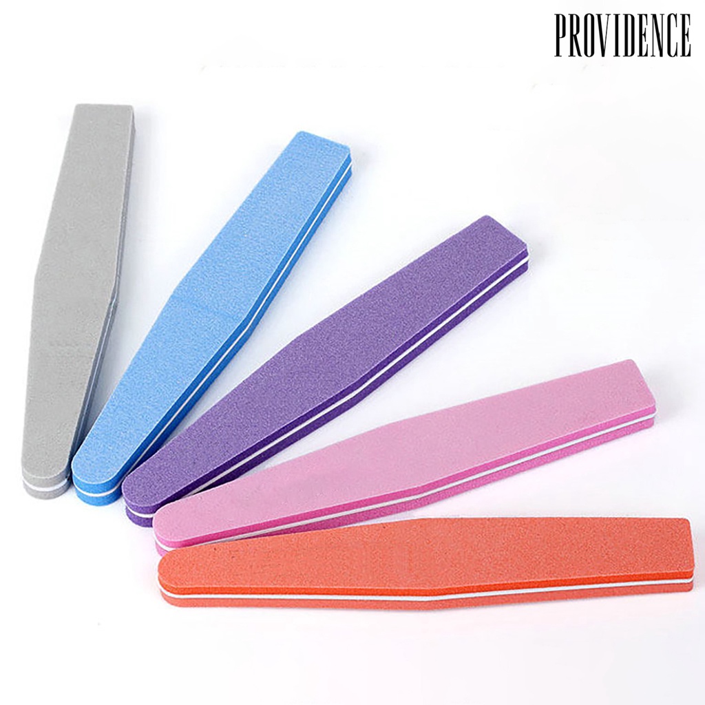 Providence 10Pcs/Set Nail File Washable Polishing Rhombus Sponge Beauty Nail Buffer for Manicure