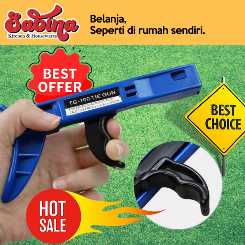 Pistol Pengencang dan Pemotong Kabel Tis Cable Ties Gun Fastening Tool