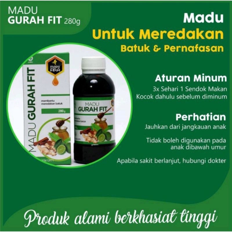 

Madu gurah fit meredakan batuk dan pernafasan