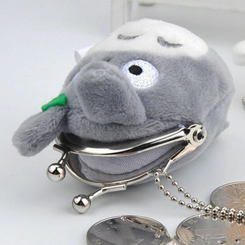 Totoro Jiranku Kiri Mainan Boneka Mewah Mini Holder Dompet Koin Mainan Hadiah