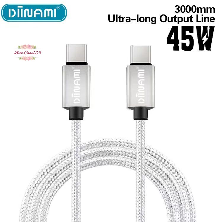 DIINAMI cable Kabel Data / Type-C ke Type-C / USB-C to USB-C / 45W Fast charging / 2 meter  &amp; 3 meter note10 note20 s21 s22 ultra MacBook air BC6632