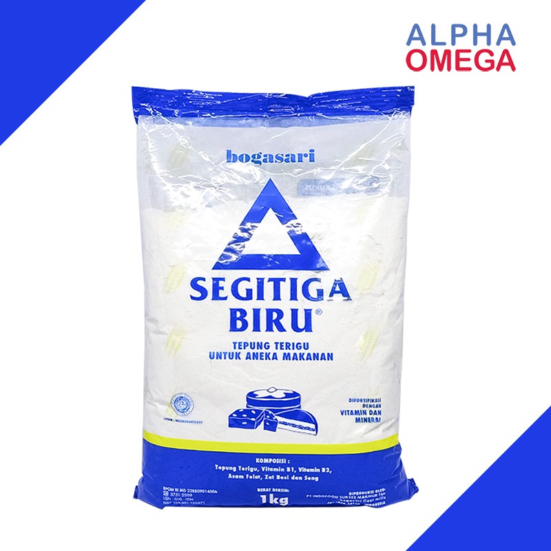 

BOGASARI SEGITIGA BIRU TEPUNG TERIGU 1 KG - TEPUNG ANEKA MAKANAN