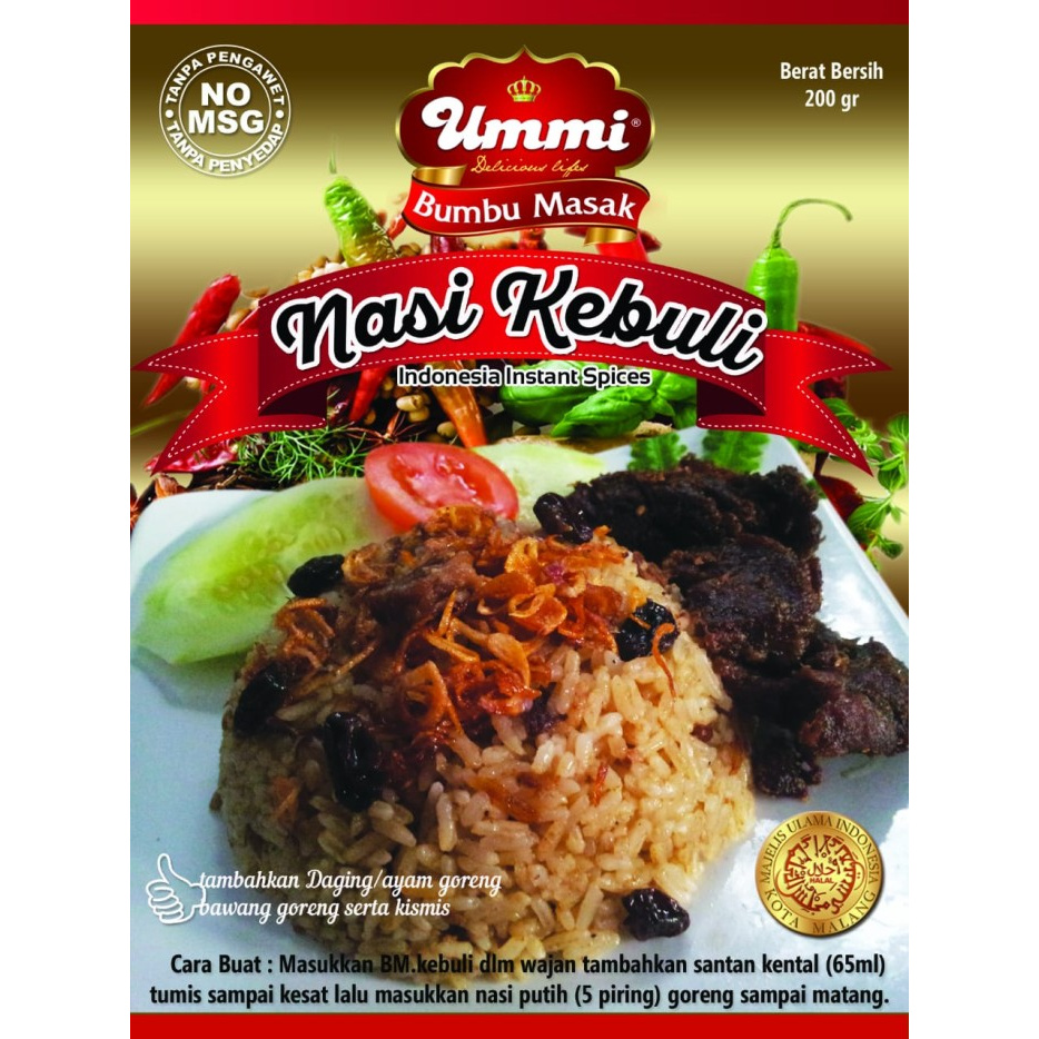 

Murah Bumbu Nasi Kebuli / Bumbu Instan / Bumbu Berkualita / UMMI Frozen Food berkualitas