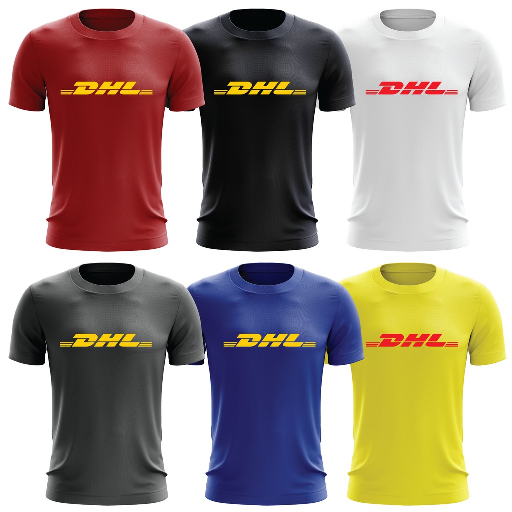 ⭐️⭐️⭐️⭐️⭐️POLO LOGO DHL EXPRESS  ROUNDNECK SHORTSLEEVE T-SHIRT / LOGOSABLON PRINTED PRESS POLYFLEX P