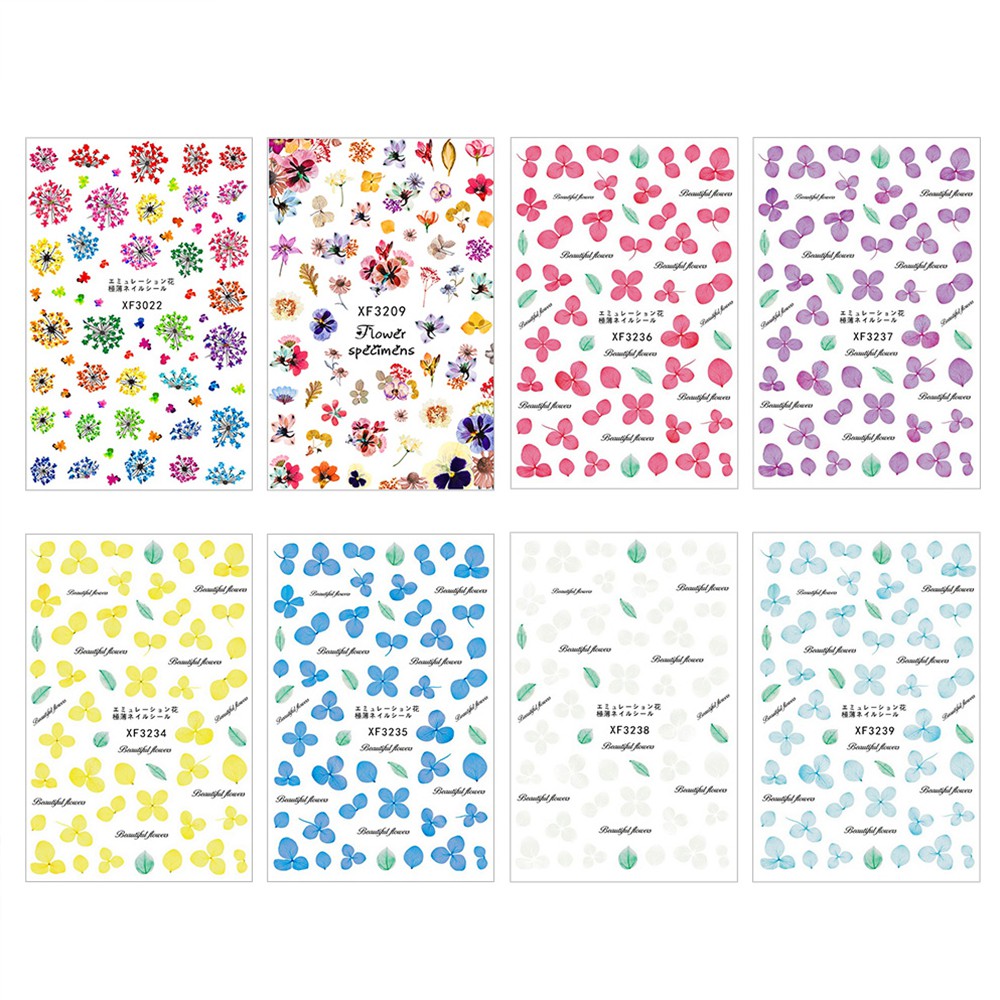 1pc Stiker Kuku Motif Bunga Daffodil Tahan Lama Untuk Dekorasi Nail Art Diy